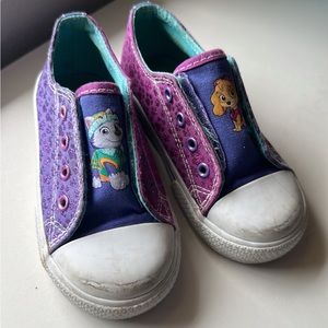Paw patrol shoes toddler girl sz 9